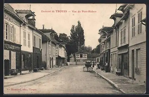 AK Troyes, Vue du Pont-Hubert