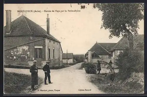 AK Montgueux, Entrée du pays par la petite route