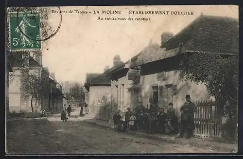 AK La Moline, Établissement Boucher, Au rendez-vous des canotiers