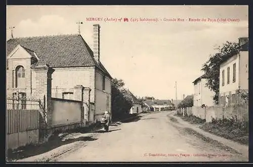 AK Mergey, Grande Rue, Entrée du Pays, côté Ouest