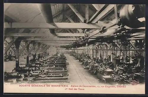 AK Troyes, 1er Hall des Tours de la Société Générale de Bonneterie