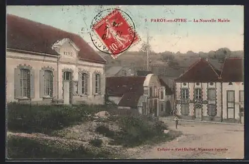 AK Paroy-en-Othe, La Nouvelle Mairie et ses environs
