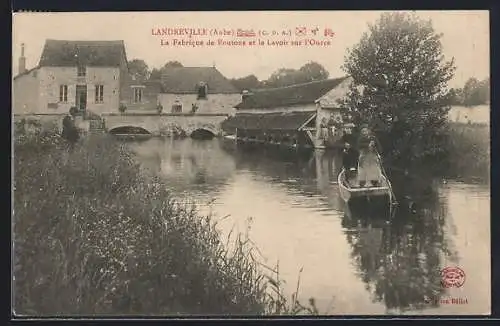 AK Landreville, La Fabrique de Boutons et le Lavoir sur l`Ource