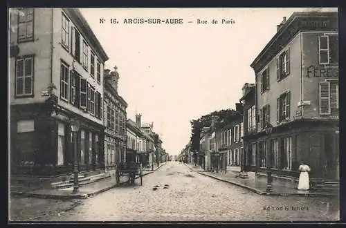 AK Arcis-sur-Aube, Rue de Paris
