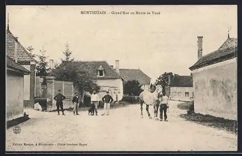 AK Montsuzain, Grand`Rue ou Route de Voué