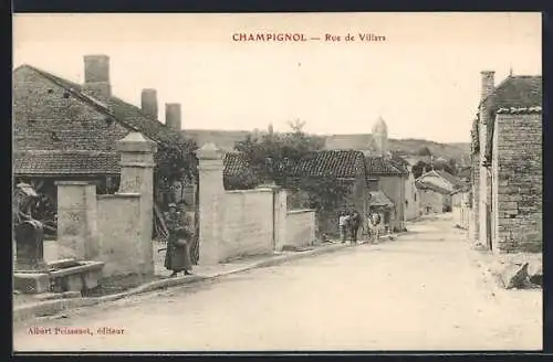 AK Champignol, Rue de Villars