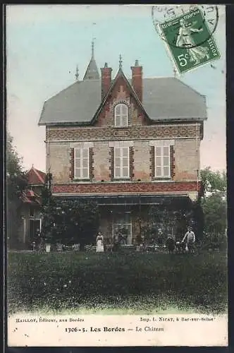 AK Les Bordes, Le Château et ses jardins en été