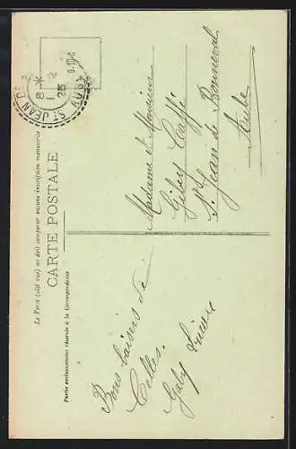 AK Celles-sur-Ource, L`Entrée du Pays, La Croix