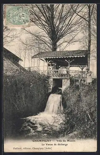 AK Champigny, Villa du Moulin et la Vanne de décharge