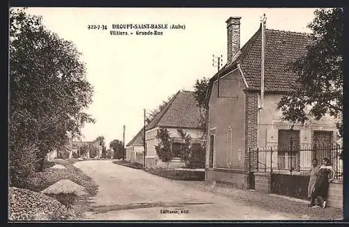 AK Droguet-Saint-Basle, Villiers, Grande Rue