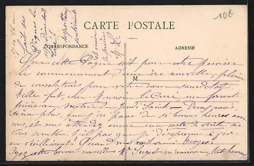 AK Bar-sur-Aube, Les inondations de janvier 1910, Le Faubourg de Belfort