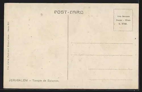 AK Jerusalem, Temple of Salomon