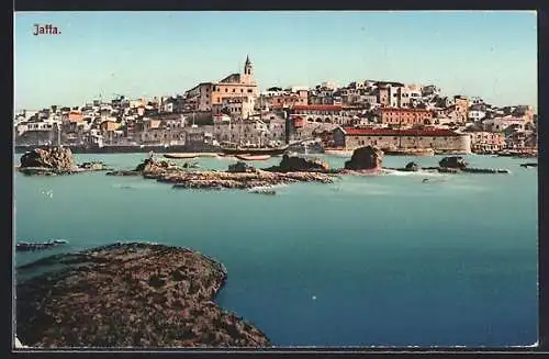 AK Jaffa, Ortsansicht vom Wasser aus