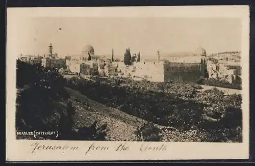 AK Jerusalem, Panorama from the Soth