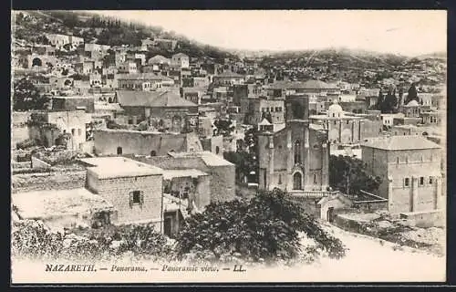 AK Nazareth, Panoramaansicht der Stadt