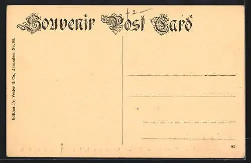 AK Jerusalem, Teilansicht von Norden