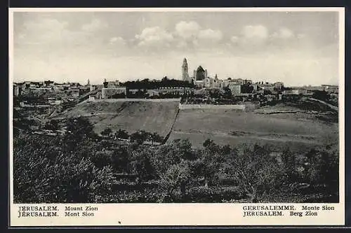 AK Jerusalem, Mount Zion