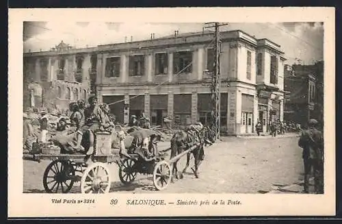 AK Salonique, Sinistres pres de la Poste