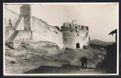 AK Salonica, Blick zur Burg