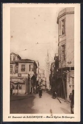 AK Salonique, Rue et Église St-Georges
