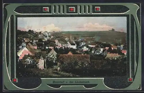 AK Bonndorf / Schwarzwald, Ortsansicht mit der Lindenbuck
