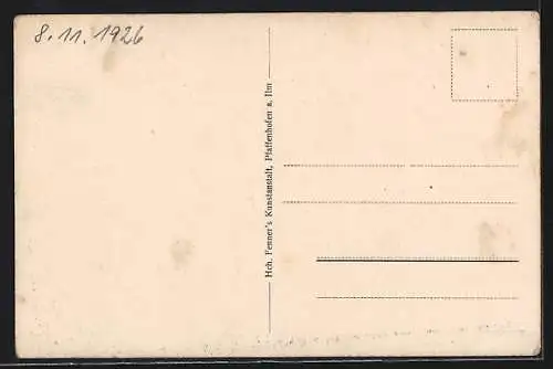 AK Göbelsbach, Teilansicht mit Kirche