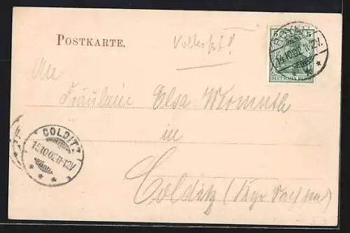 AK Hoyer, Marktplatz mit Karussell