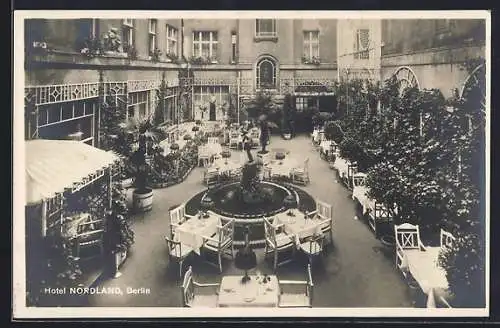 AK Berlin, Blick auf das Hotel Nordland in der Invalidenstrasse 115