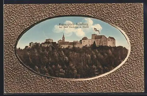 AK Bad Neuhaus a. Saale, Kaiserpfalz Salzburg, Passepartout