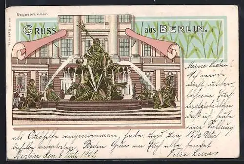 Lithographie Berlin, Begasbrunnen