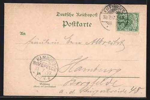 Lithographie Kyffhäuser, Kaiser Wilhelm- Denkmal, Portrait Kaiser Wilhelm I.