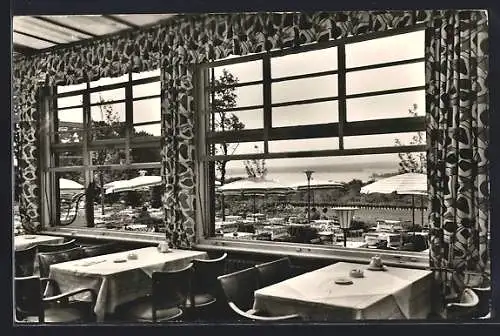 AK Wannsee, Cafe Grunewald-Turm, Innenansicht