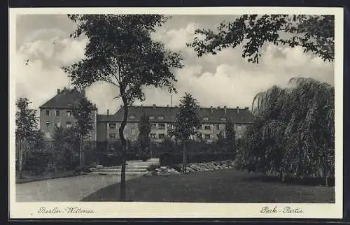 AK Berlin-Wittenau, Park-Partie