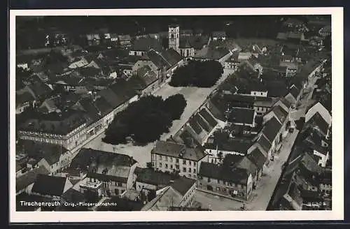 AK Tirschenreuth, Fliegeraufnahme des Marktplatzes