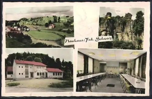 AK Neuhaus / Fränk. Schweiz, Gasthof Lunz, Ortsansicht