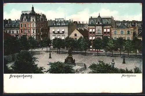 AK Bremerhaven, Blick auf den Marktplatz