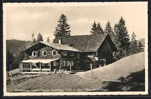 AK Hirschegg über Oberstdorf, Kinderheim Losch-Hägele