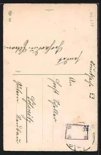 AK Kinder rufen dem Schornsteinfeger etwas zu, Neujahr