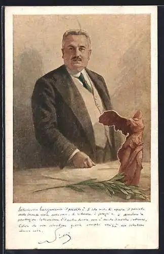 AK PorträtFrancesco Saverio Nitti, italienischer Präsident des Ministerrats