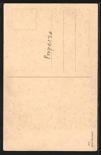 AK Charmanter Herr begrüsst eine Dame