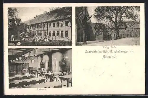 AK Helmstedt, Landwirtschaftliche Haushaltungsschule mit Lehrsaal