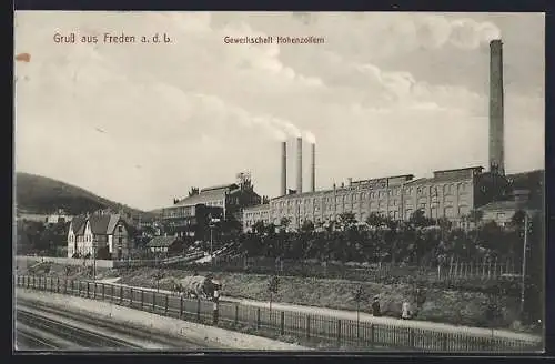 AK Freden /Leine, Gewerkschaft Hohenzollern, von den Bahnschienen gesehen
