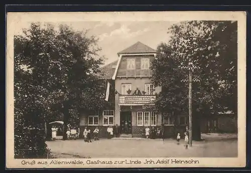 AK Altenwalde, Gasthaus zur Linde, Inh. Adolf Heinsohn