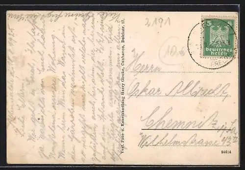 AK Altenwalde, Gasthaus zur Linde, Inh. Adolf Heinsohn