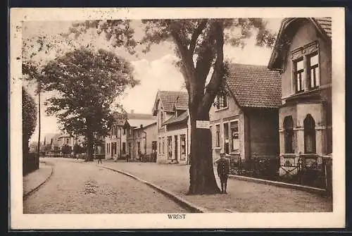AK Wrist, Strassenpartie mit Geschäften