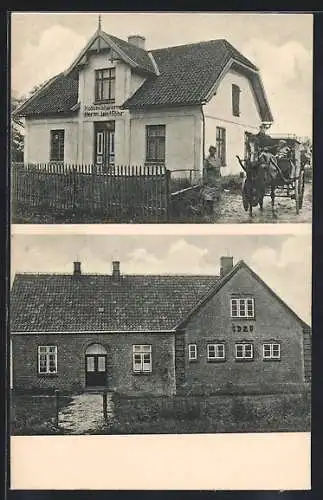 AK Vosshölen, Kolonialwaren Herm. Lentföhr, Haus von 1928