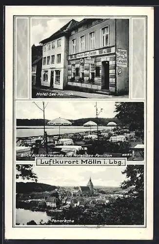 AK Mölln / Lbg., Hotel und Pension Seepavillon in der Hauptstrasse 156