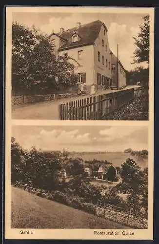 AK Sahlis, Teilansicht mit Restaurant Götze