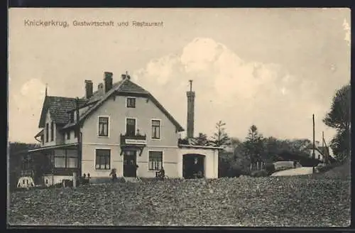 AK Gronenberg, Blick auf das Gasthaus Knickerkrug