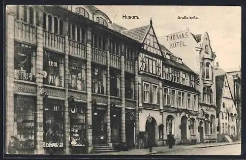 AK Husum / Nordsee, Thomas Hotel in der Grossstrasse